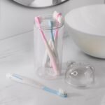 Multipurpose Travel-Friendly Toothbrush Holder with Soft Bristle Toothbrushes Compact Case for Convenient Storage Travel