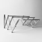 Stainless Steel Wall-Mounted Folding Clothes Drying Rack ? Space-Saving & Durable, Stylish for Indoor & Outdoor Use - Image 5