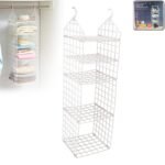 MULTIPURPOSE 5 LAYER FOLDING CLOTHES STORAGE RACKS||CLOSET FOR STUDENTS WARDROBE SHELVES SOCKS, SCARF, T-SHIRT, ETC||HANGING ORGANIZER STORAGE HOLDERS & RACKS