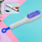 Self-Cleaning Hairbrush, Self-Cleaning Anti-Static Detangling Massage Comb, One-pull Clean Scalable Rotate Lifting Self Cleaning Hairbrush Hair Styling Tools - Image 2