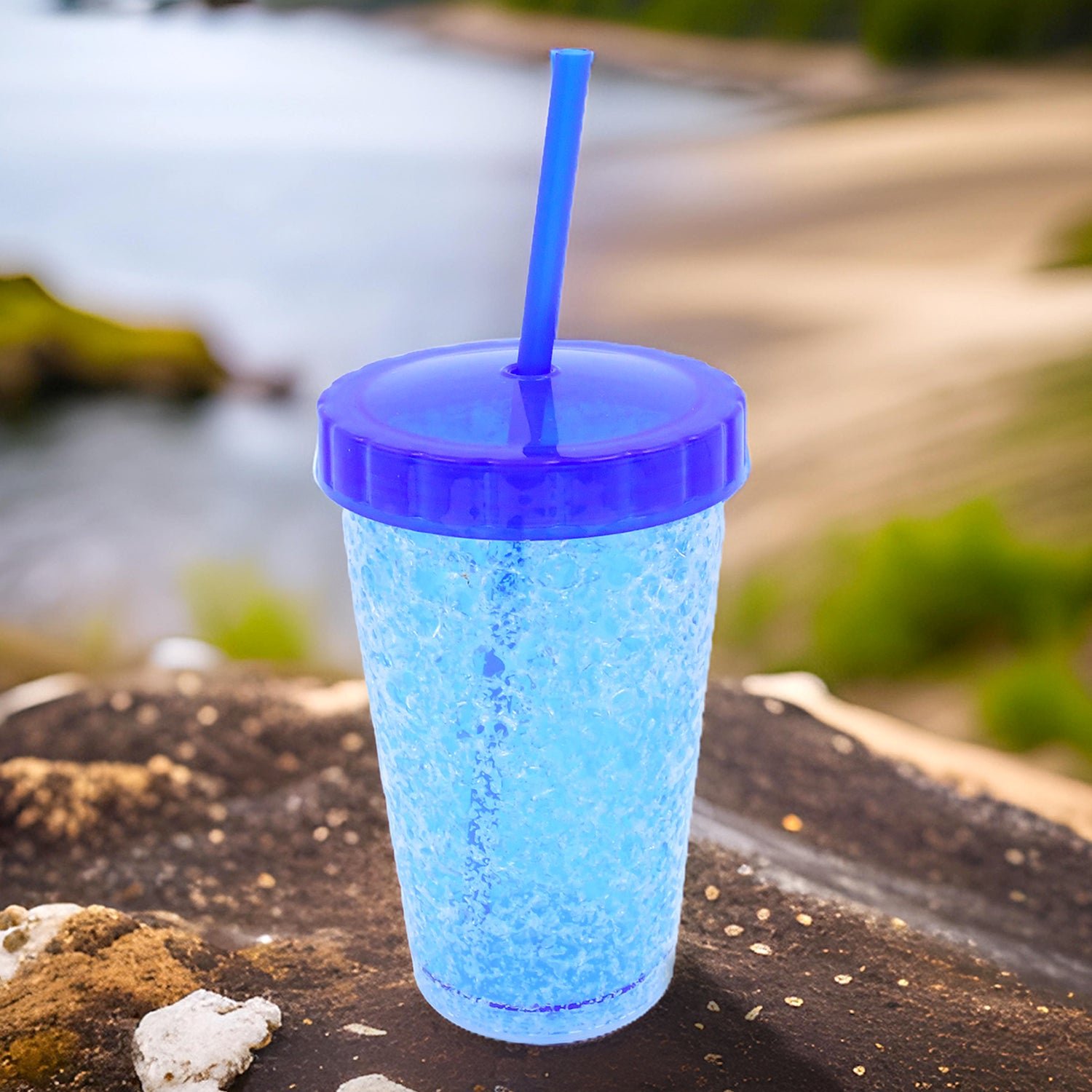 01_ad0c4d94-893a-4fe9-bdb5-dbeea3b2ade2.jpg Plastic Reusable Sipper Tumbler with Lid and Straw (1 Pc / 500 ML / Mix Color / 1 Pc) - Image 1