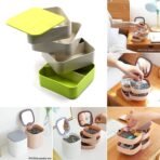 4 Layers Jewelry Box, 360 Degree Rotating Jewelry Box, Jewelry and Earring Organizer Box, Accessory Storage Box - Image 3