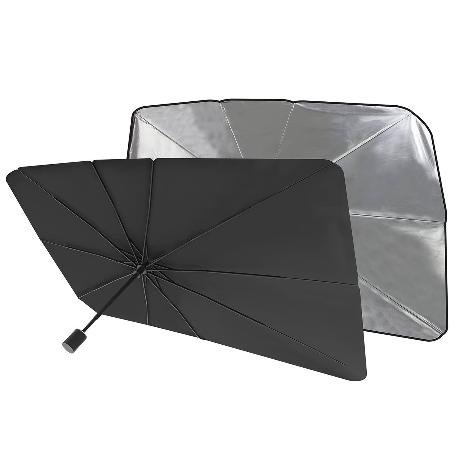 02_eb982fb4-364d-42c2-ab9e-7f2cd1b2f2f5.jpg Foldable Car Windshield Sunshade for Heat & UV Protection ? Compact Sun Blocker for Front Windshield (1 Pc) - Image 1