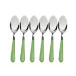 STAINLESS STEEL SPOON WITH COMFORTABLE GRIP DINING SPOON SET OF PCS