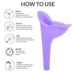 Stand and Pee Reusable Portable Urinal Funnel for Women Comfortable, Hygienic, and Convenient for Travel and Outdoors - Image 2