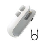 Mini Bag Sealer, in Seal Cutter Heat Sealers, TYPE-C USB Charging Portable Bag Reseller, Handle Food Sealer, Sealing Machine for Food Storage Plastic Bags Snacks Keep Food Fresh