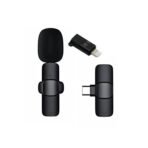 Intelligent Noise Cancelling Live Streaming Clip on Microphone for Type-C for iPhone with Charging Mini Wireless Lapel Collar Microphone