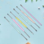 7-Piece Stainless Steel Earwax Removal Kit with Spiral and Spring Design - Image 3