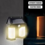 Outdoor Solar Wall Lamp Outdoor Waterproof Better Lamp Induction Garden Lamp Garden Villa Night Lamp Double Lamp Light (1 Pc) - Image 5