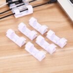 Plastic Clips Stronger Tape Cable Manager Wire Manager Wire Clamp Wire Clips for Cable| Cable Organizer Cord Holder Cord Clips for Car, Office and Home - Image 3