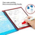 Magic Water Quick Dry Coloring Book & Doodle Board | Reusable No-Mess Painting Book with Magic Pen | Educational Drawing Toy for Kids - Image 4