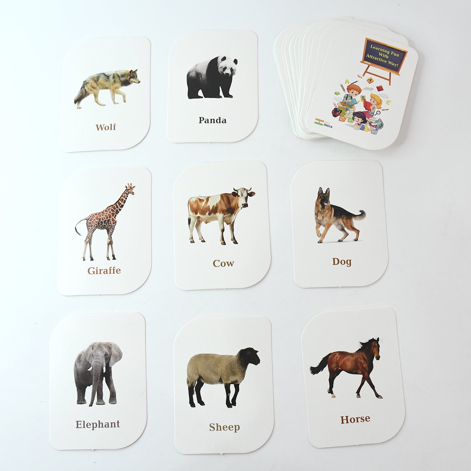 04_a4b4d32a-e292-40a7-9df3-ab2b59f1c863.jpg childkraft 32-Piece Animal Flash Cards Set - Image 1
