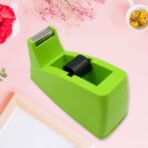 Plastic Tape Dispenser with Cutter - Desktop Heavy Duty | Non-Slip Weighted Base for Office, School & Home Use | Stationery & Packaging - Image 3