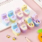 Novelty Toilet Stationery Set (2 Pc) | Fun Desk Organizer & Functional Eraser Holder | Practical Gift for Kids, Students & Adults - Image 5