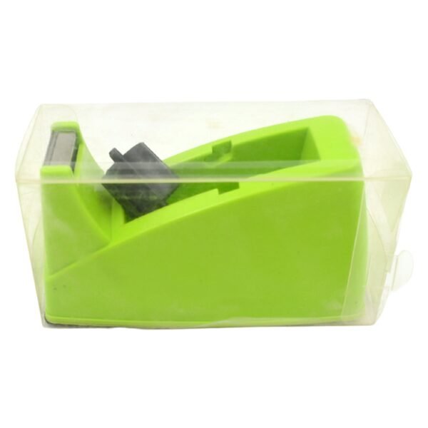 Plastic Tape Dispenser with Cutter - Desktop Heavy Duty | Non-Slip Weighted Base for Office, School & Home Use | Stationery & Packaging