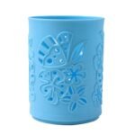 Plastic Mesh Pen Holder Office Desk Organizer ? Single Black Pen Stand