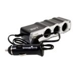 Triple Way Car 12v Lighter Socket Splitter USB Charger Power Adapter