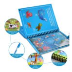Magic Water Quick Dry Coloring Book & Doodle Board | Reusable No-Mess Painting Book with Magic Pen | Educational Drawing Toy for Kids - Image 2