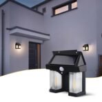 Outdoor Solar Wall Lamp Outdoor Waterproof Better Lamp Induction Garden Lamp Garden Villa Night Lamp Double Lamp Light (1 Pc) - Image 2