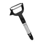 2-in-1 Double Julienne and Vegetable Peeler Versatile Peeler for Slicing and Julienne Cutting of Fruits and Vegetables