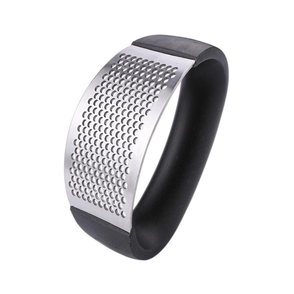 2350_loose_round_garlic_press_1.jpg Stainless Steel Garlic Press and Crusher Effortlessly Mince Garlic in Seconds, Quick, and Easy to Use for Convenient Kitchen Prep Single Pack - Image 1