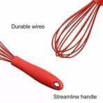 Comfortable Plastic Manual Whisk Safe Design for Effortless Mixing, Blending, and Whisking, for Everyday Cooking and Baking Single Pack - Image 2