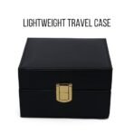 Presents Luxury Watch Box for Men ? Premium Black Leather Single Watch Case with Red Velvet Interior ? Travel-Friendly Watch Storage & Display Box with Secure Lock (Black) - Image 3