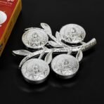 Tree Shape 4 Compartment Mukhwas Dani Serving Tray for Home & Kitchen Use - Image 2