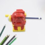 Teddy Shaped Pencil Sharpener Machine ? Hardiness Steel Cutter & Removable Tray ? Kids Return Gift - Image 3