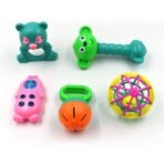 AT38 5Pc Rattles Baby Toy and game for kids and babies for playing and enjoying purposes. - Image 5