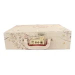 Velvet Bangle Box for Women ? Jewelry Storage Organizer with Compartments | Bridal Bangle Case for Wedding & Travel | Traditional Indian Bangle Holder Box(3  rod )