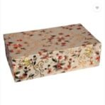 Velvet Bangle Box for Women ? Jewelry Storage Organizer with Compartments | Bridal Bangle Case for Wedding & Travel | Traditional Indian Bangle Holder Box(2 rod ) - Image 3