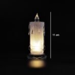 Big Flameless Melted Design Candles Set (12 pcs) - Image 4