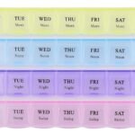 Pill Organizer (4 pcs): Compact, Travel-Friendly Set for Easy Access to Your Daily Pills and Supplements