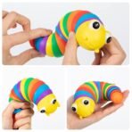 3D Rainbow  Slug Fidget Toy Stress Relief for Children Adults - Image 4