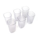 350 ml Decent Glasses ? Set of 6 | Durable, Stylish Tumblers for Water, Juice, Beverages