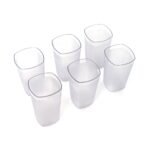 350 ml Decent Glasses ? Set of 6 | Durable, Stylish Tumblers for Water, Juice, Beverages