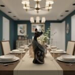 Black & White Cat Family Statue Set (Set of 3) - Decorative Resin Figurines for Home, Living Room, or Mantelpiece Decor - Image 6